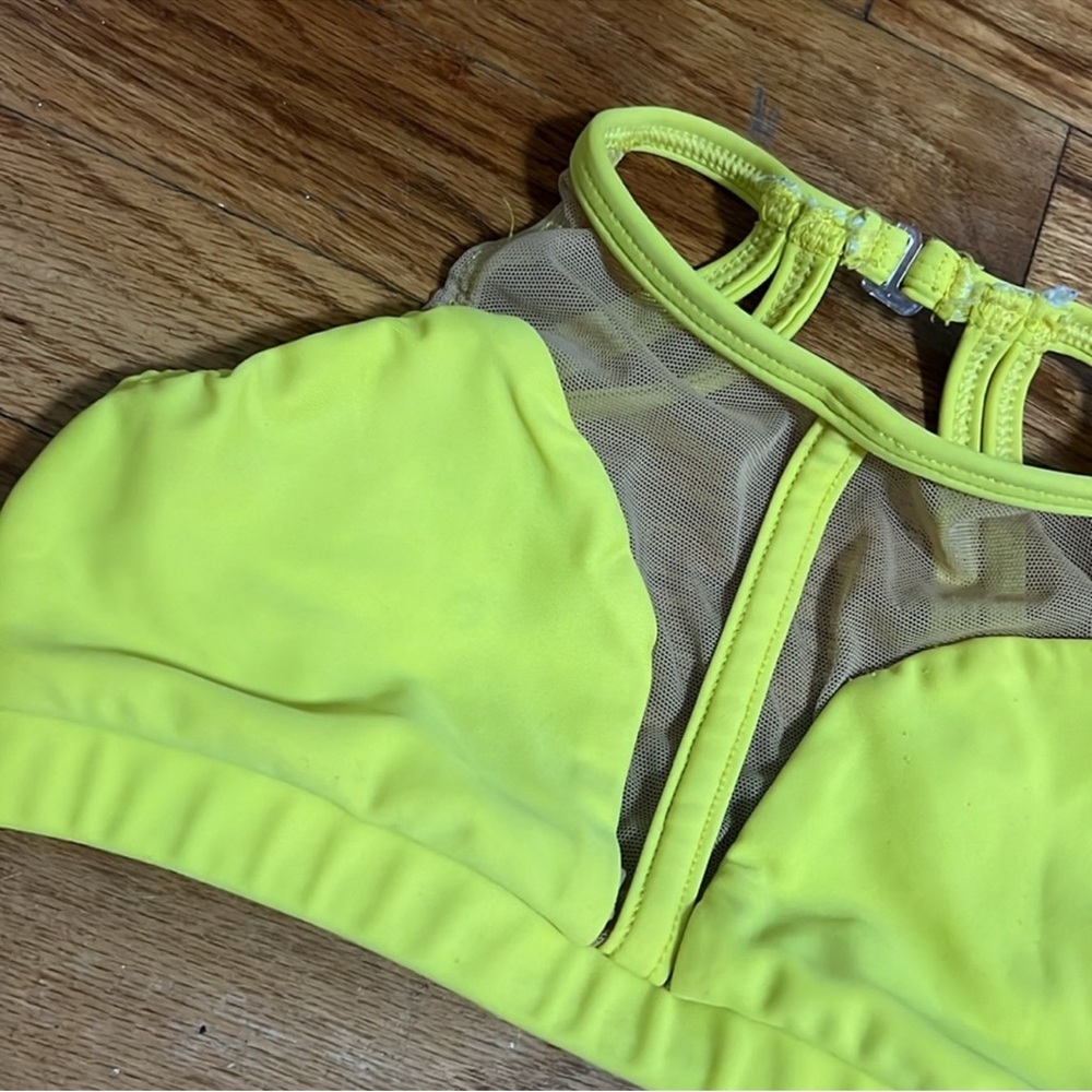 Neon Yellow/Green Illogear dance top (CM) - Picture 2 of 3